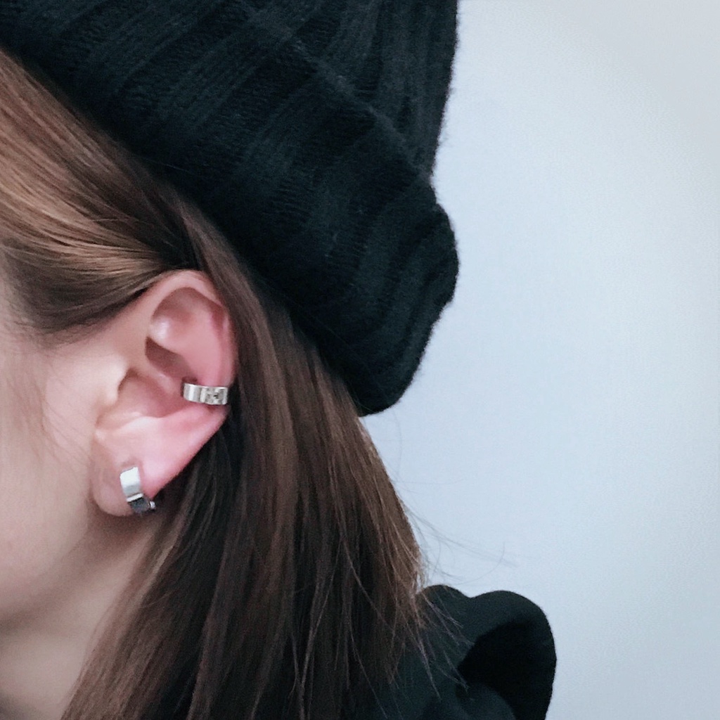 Khuyên Tai Tròn Màu Sắc Đơn Giản Phong Cách Hip Hop Nhật Hàn