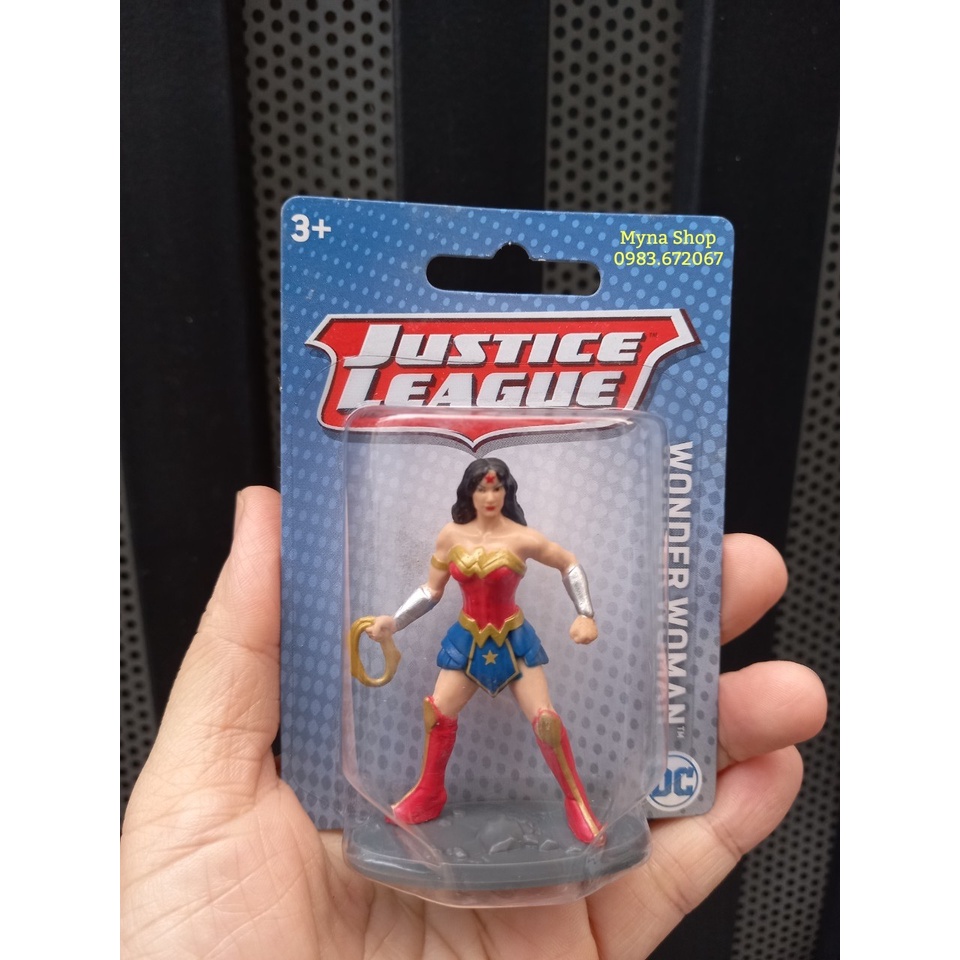 Mô hình nhân vật Wonder Woman Justice League, full hộp, size mini, vui lòng xem mô tả sản phẩm ạ