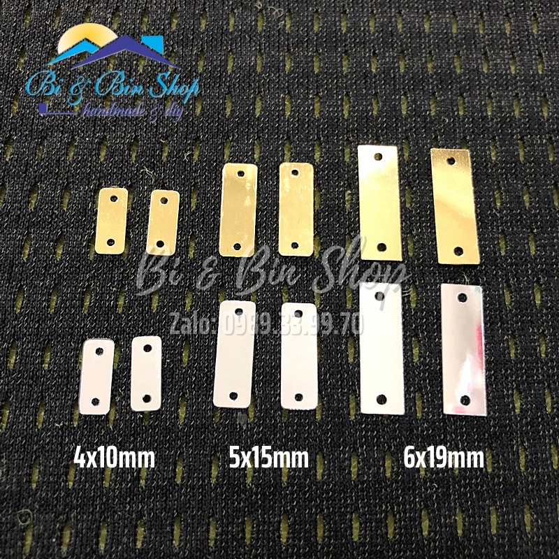 Gói 30g Kim Sa Chữ Nhật Dài Đính Kết Trang Phục Thời Trang