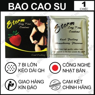 Bao cao su Storm Long Time hộp 1 chiếc kéo dài thời gian