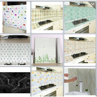 Bộ sưu tập các mẫu giấy dán bếp HOT nhất thị trường năm nay (1 cuộn ngang 0.6m x dài 3 mét) có keo sẵn