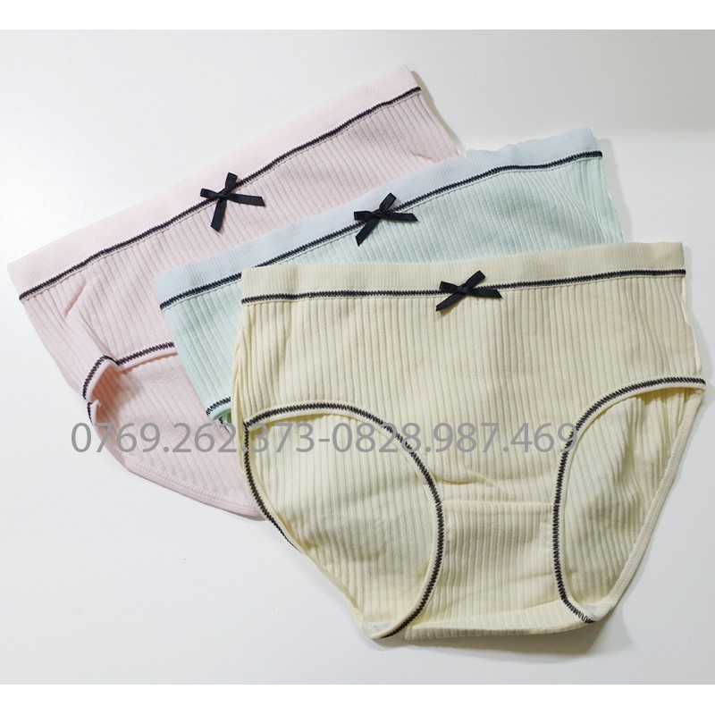 Quần lót chéo cho chị em QN.01 đính nơ, bao viền cho chị em cực đẹp nhiều màu ( Ảnh shop chụp)