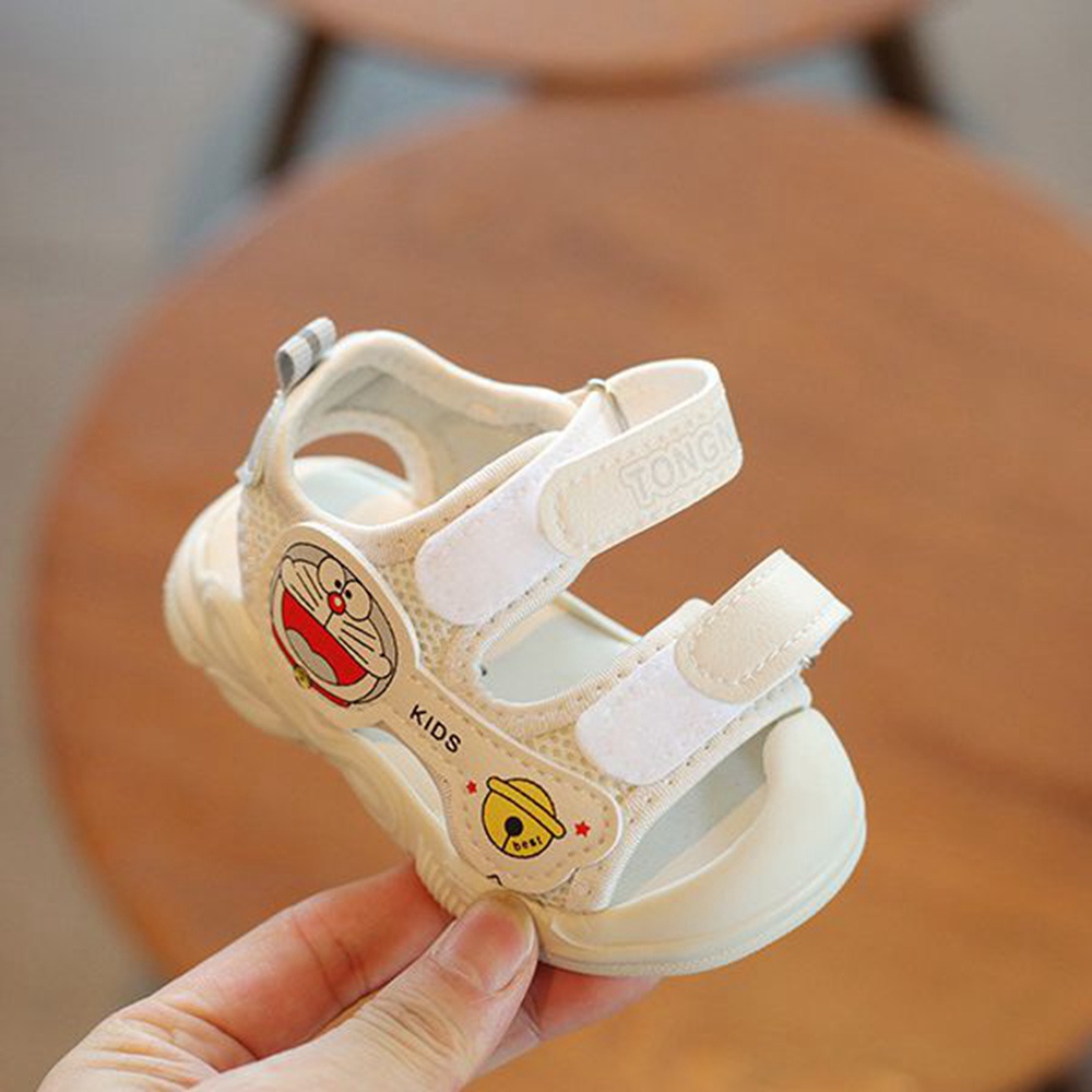 Giày sandal đế mềm in hình Doraemon cho bé trai và bé gái