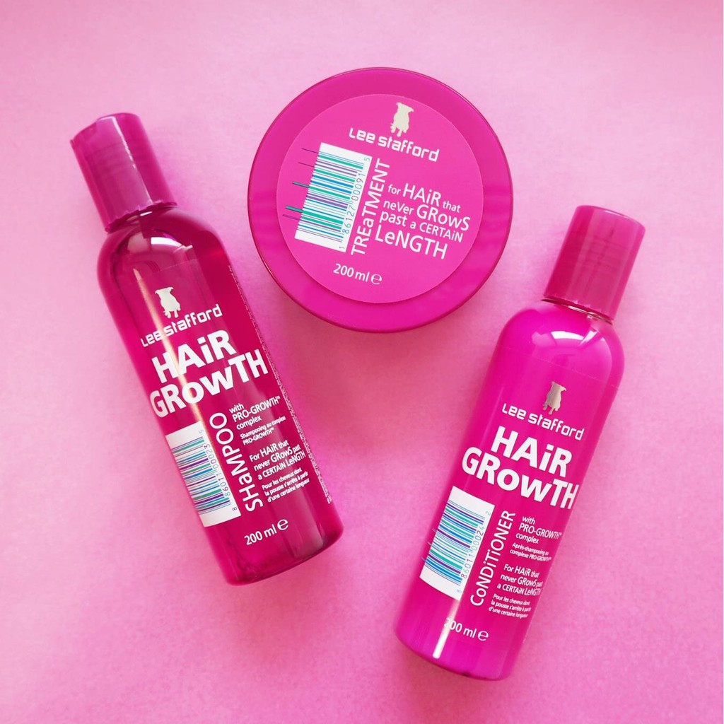 Combo Dầu gội, dầu xả, ủ tóc Lee Stafford Hair Growth kích thích mọc tóc