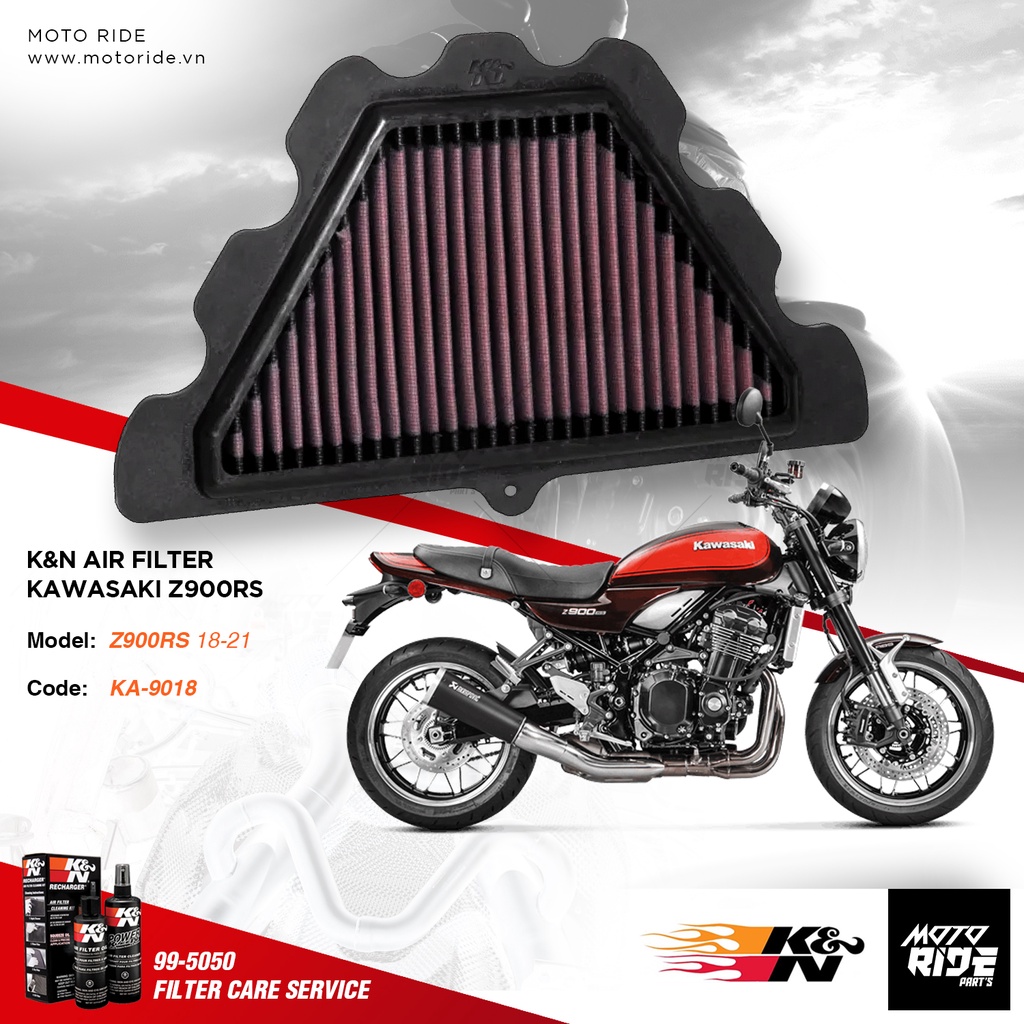 K&amp;N KA-9018 LỌC GIÓ CHO KAWASAKI Z900RS