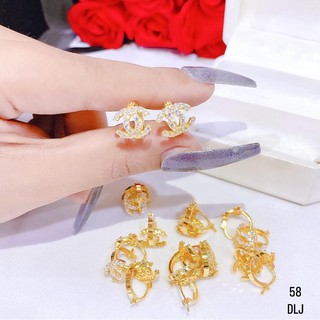 Bông tai mặt đá kiểu móc