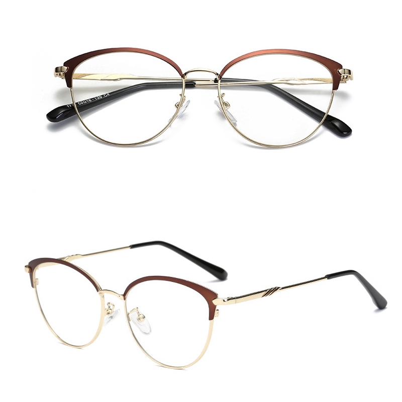 Kính mắt gọng kim loại kiểu dáng vintage thời trang cho nữ