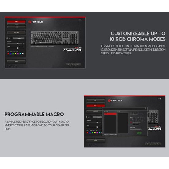 [Mã ELMS5 giảm 7% đơn 300K] COMBO PHÍM CHUỘT CƠ LED RGB FANTECH MVP-862 | BigBuy360 - bigbuy360.vn