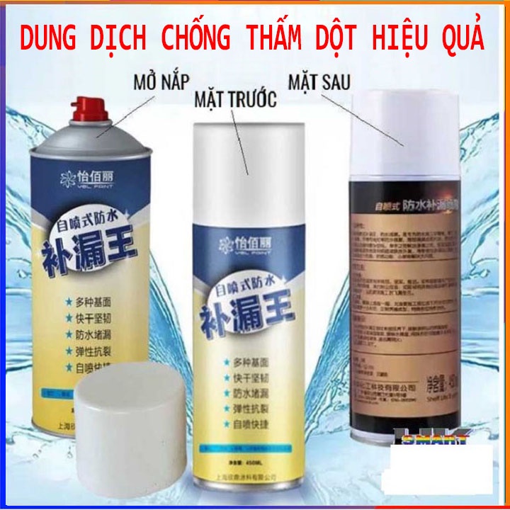 Xịt Chống Thấm Nước Đa Năng 450ml Chính Hãng Nhật Bản ,Chai xịt chống dột hiệu quả