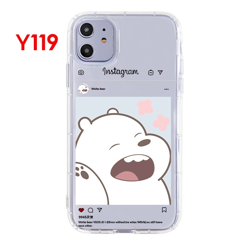 Ốp Điện Thoại Mềm Hình Gấu Trắng Lớn Cho IPhone 13 12 11 Pro ProMax Mini 5 5S 6 6s 7 8 SE SE3 2020 Plus X XS XR XSmax