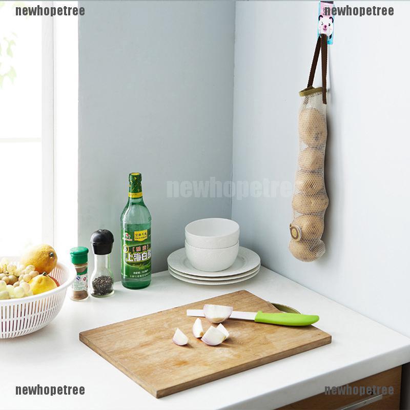 Túi Lưới Thoáng Khí Đựng Hành Tỏi Rau Củ Quả Dùng Trong Nhà Bếp