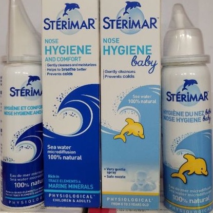 Dung dịch nước muối xịt mũi Sterimar Hygiene: sán xuất tại Pháp