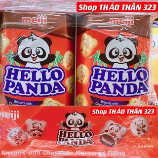 Bánh Gấu HELLO PANDA meiji 50g (Vị Dâu, Vị Kem Sữa, Vị SôCôla)