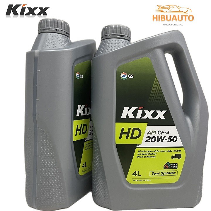 Dầu Nhờn Động Cơ Kixx HD CF-4 20W/50 – 4L Diesel Bán Tổng Hợp