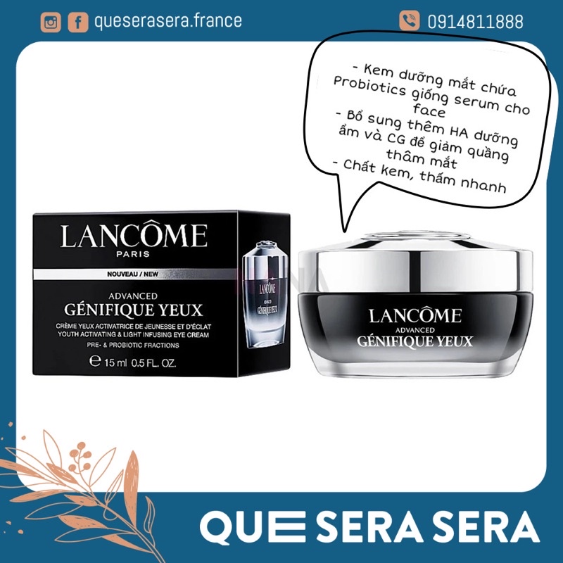 Kem mắt Lancome Genifique chống lão hoá mẫu mới nhất 2021