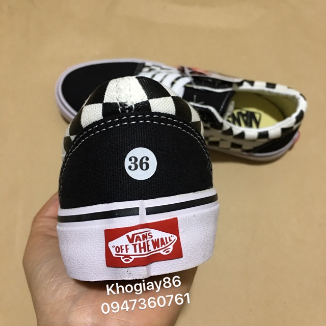 [SALE SỐC] Giày 𝐕𝐀𝐍𝐒 vải old caro chất đẹp 36->43 | BigBuy360 - bigbuy360.vn