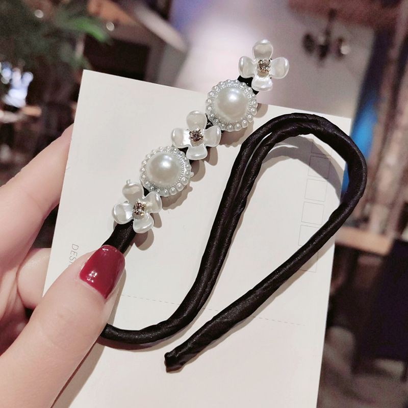 Kẹp búi tóc hoa đá ngọc trai nhân tạo - Cặp tóc dễ thương ZAZA KB0018