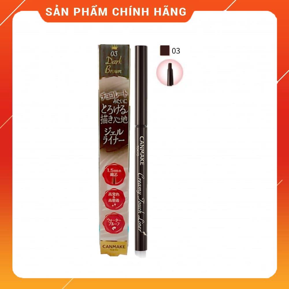 Kẻ Mắt Dạng Gel Canmake Creamy Touch Liner #03 Dark Brown
