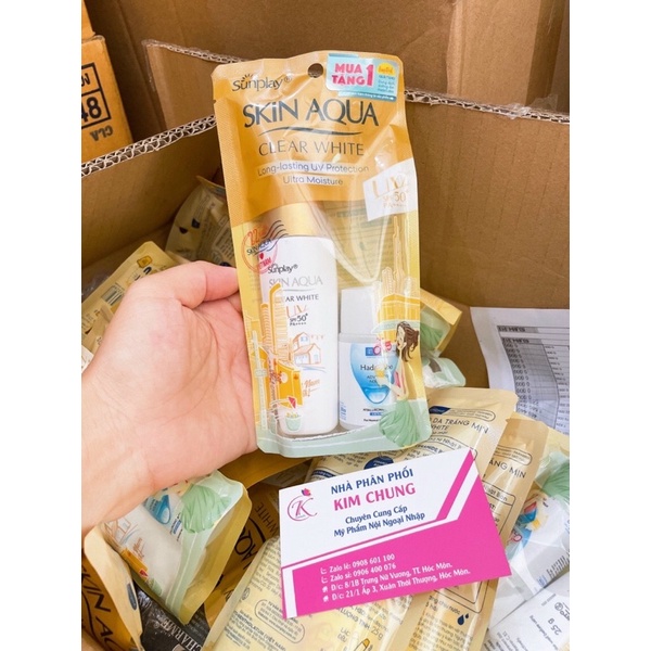 Kem chống nắng Sunplay Skin Aqua Clear White – Sữa chống nắng dưỡng da trắng mịn