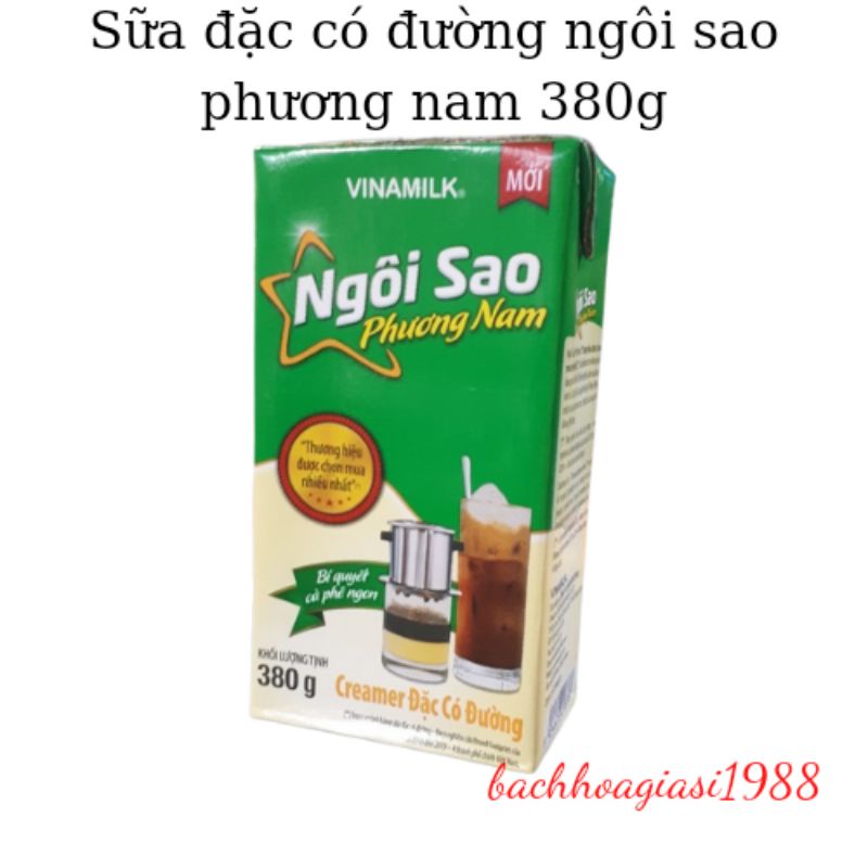 NOW SHIP -Sữa đặc có đường ngôi sao phương nam hộp giấy 380g