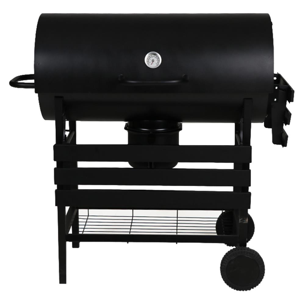 HomeBase SPRING Bếp than nướng BBQ vỉ nướng lớn bằng thép Thái Lan W63xH94xD106cm màu đen