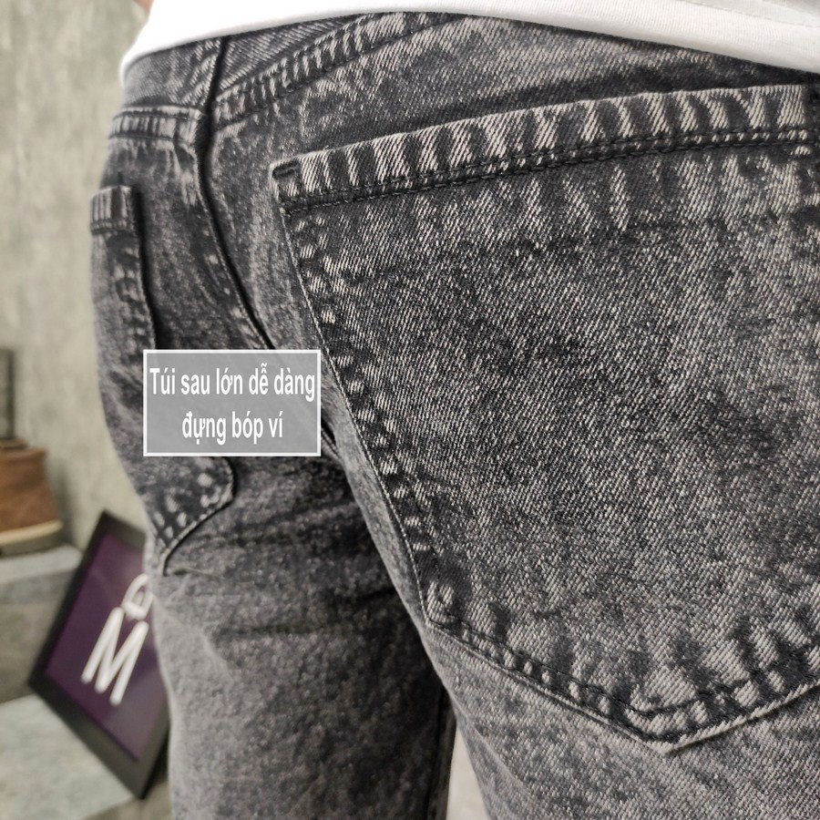 Quần short jean nam TS110 vải chất đẹp không phai màu đẹp Tronshop