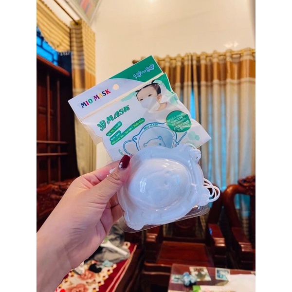 Khẩu Trang Gấu Cho Bé Có Dây Chỉnh