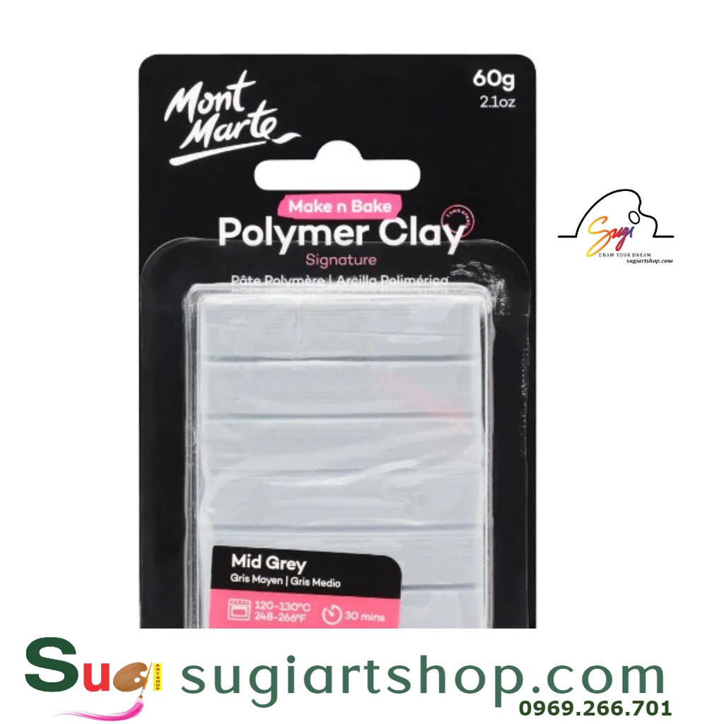 Đất sét Polymer, Mont Marte Make n Bake Polymer Clay 60g LINK 1/2