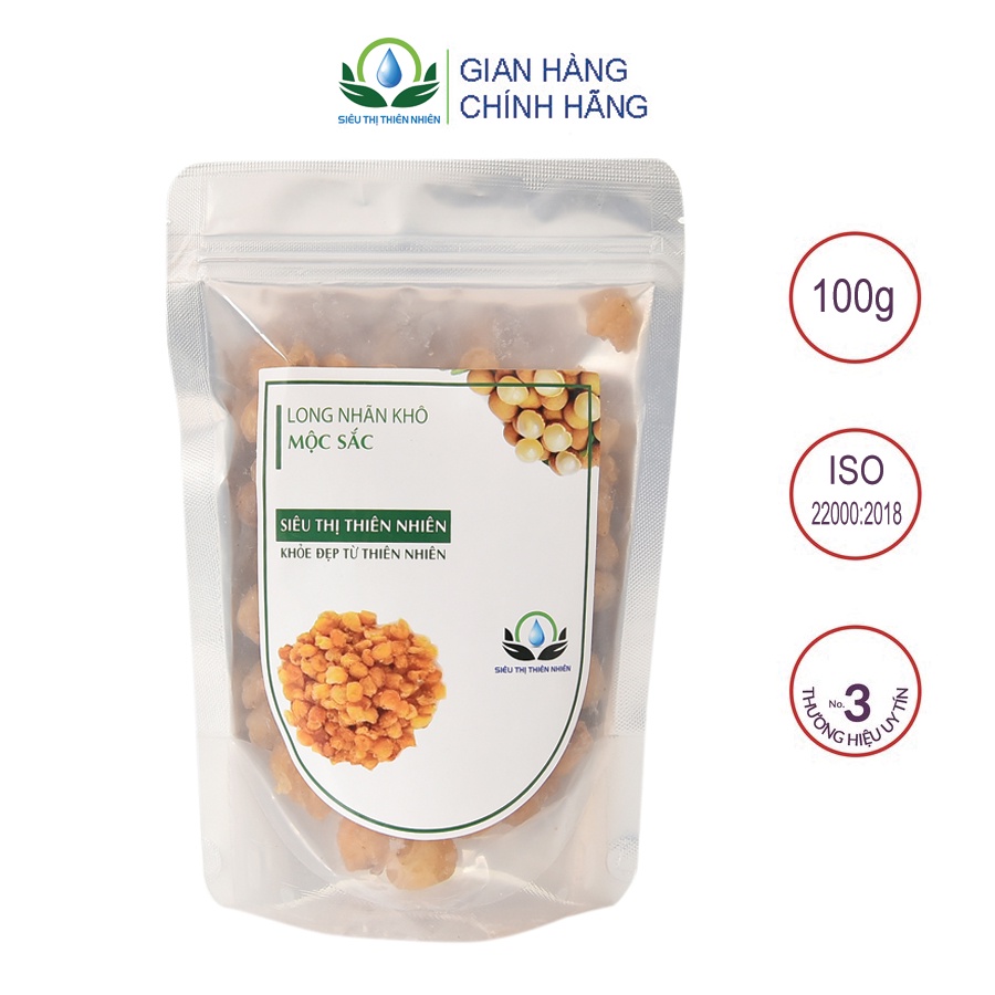 Long Nhãn Sấy Khô Mộc Sắc 100g, Long Nhãn Khô Loại 1