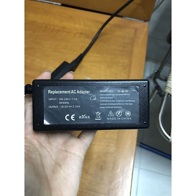 Sạc laptop Dell 19.5v-3.34a đầu kim nhỏ