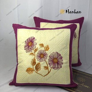 Vỏ Gối Vuông Satin Cotton Chất Lạnh Cao Cấp