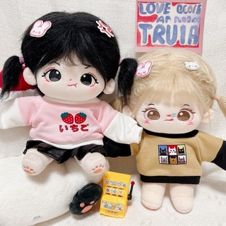 Áo thun, áo sơ mi cho doll 20cm - Outfit doll, quần áo búp bê bông 20cm