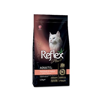 Hạt ngừa búi lông cho mèo Reflex Plus Hairball & Indoor 1.5kg