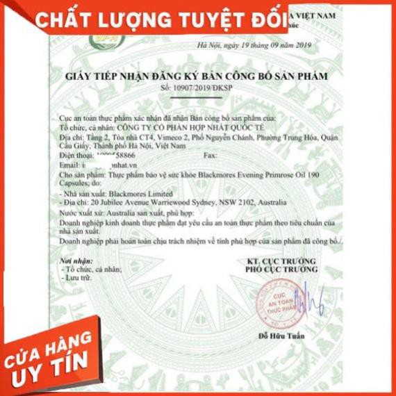 (FREESHIP+QUÀ+CHUẨN AIR) Tinh dầu hoa anh thảo Blackmores 190 viên của ÚC | BigBuy360 - bigbuy360.vn
