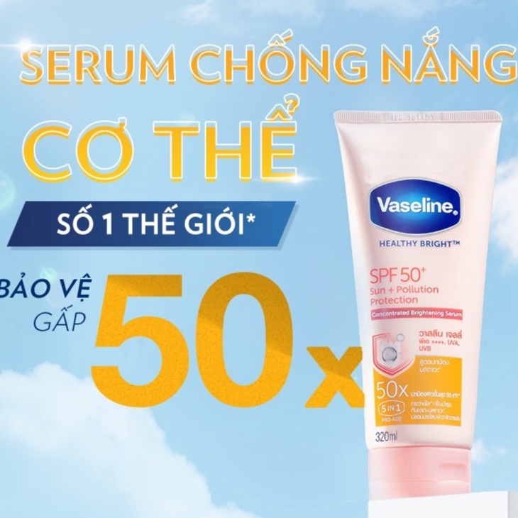 Sữa Dưỡng Thể Trắng Da Vaseline 50X SPF50++ Thái Lan 320ml