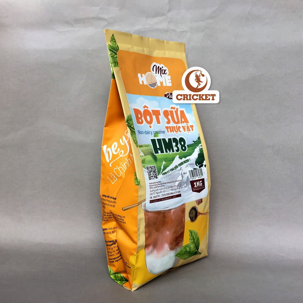 Bột sữa bột kem béo Home Mix (HM38) Bịch 1kg  Bột béo, pha trà sữa, bột trà sữa, làm trà sữa tự pha ngon