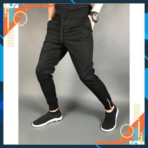 Quần Jogger Kaki Khóa Zip hàng có sẵn form 45-90kg .