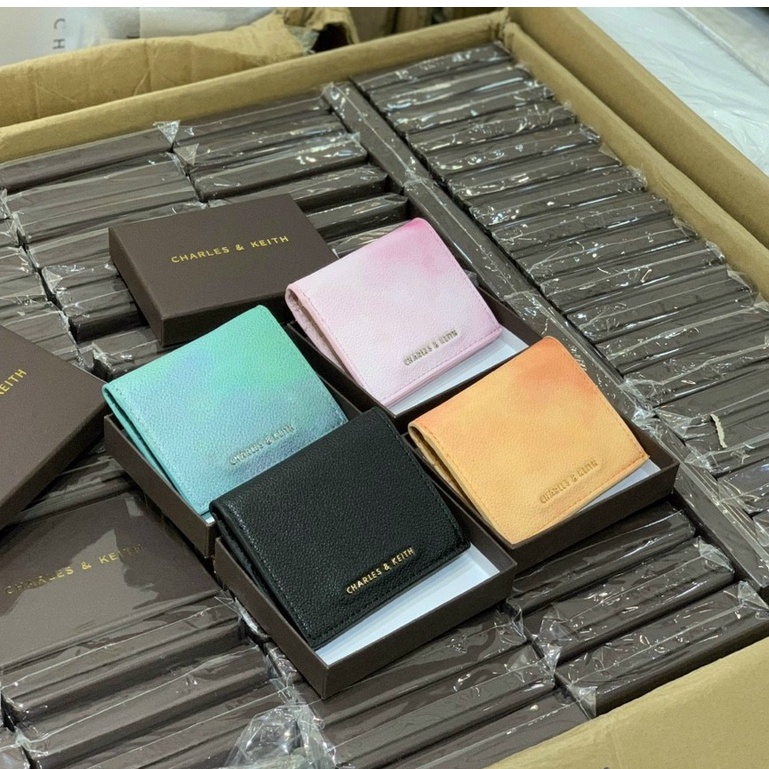 Ví nữ nắp gập cnk. CK6 -10701210 full box size 9cm