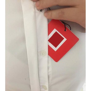 <Áo sơ mi trắng dài tay nữ basic công sở>