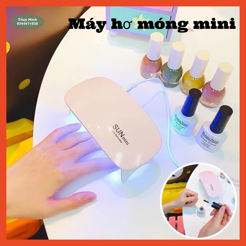 Máy làm khô sơn gel móng Sun Mini , máy hơ móng tay mini