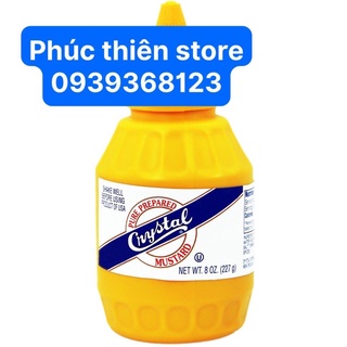 Mù tạt vàng hiệu Crystal chai 227g
