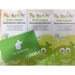 Vitamin tổng hợp + Sắt Pentavite Multivitamins 100ml