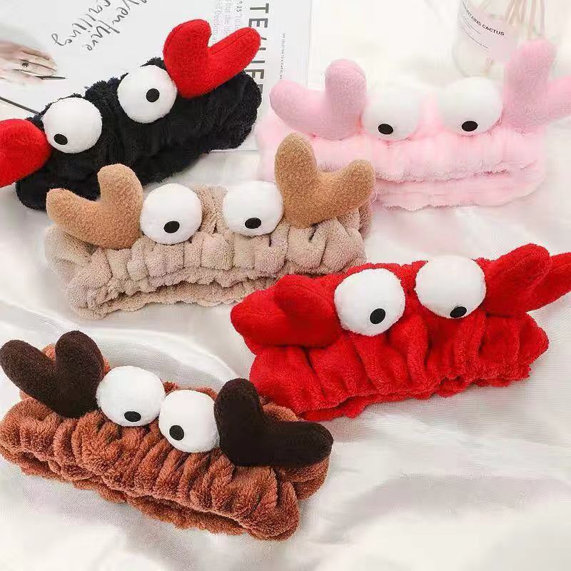 Băng đô cài tóc hình đôi mắt nhỏ đơn giản phong cách Hàn Quốc