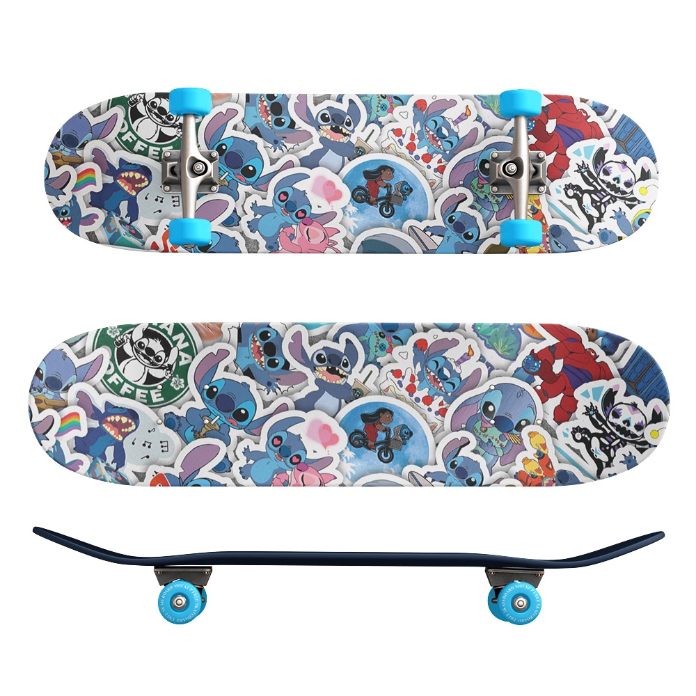 Set 50 cái Sticker Stitch, Hình Dán Stitch Chống Nước, Decal Stitch Cute dán mũ bảo hiểm, dán laptop, dán xe, vali...