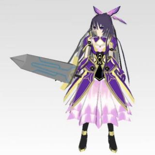 Mô hình giấy anime girl Tohka [Date A Live]Ver 1