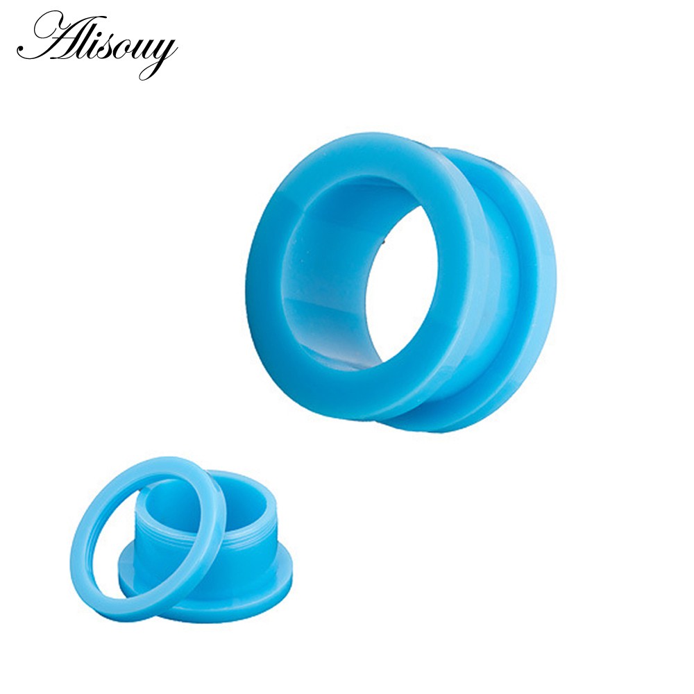 Alisouy Set 2 Khuyên Nong Tai 3-16mm Cá Tính
