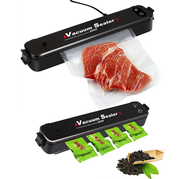 Máy Hút Chân Không Bảo Quản Thực Phẩm Gia Đình Vacuum Sealer BH 12 Tháng - Hút Khỏe, Nhanh, Tặng Kèm Túi