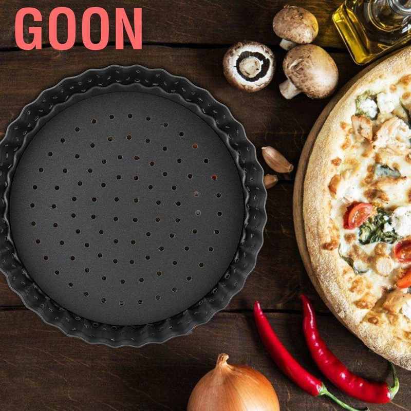 GOON Khay Nướng Bánh Pizza Chống Dính Bằng Thép Carbon