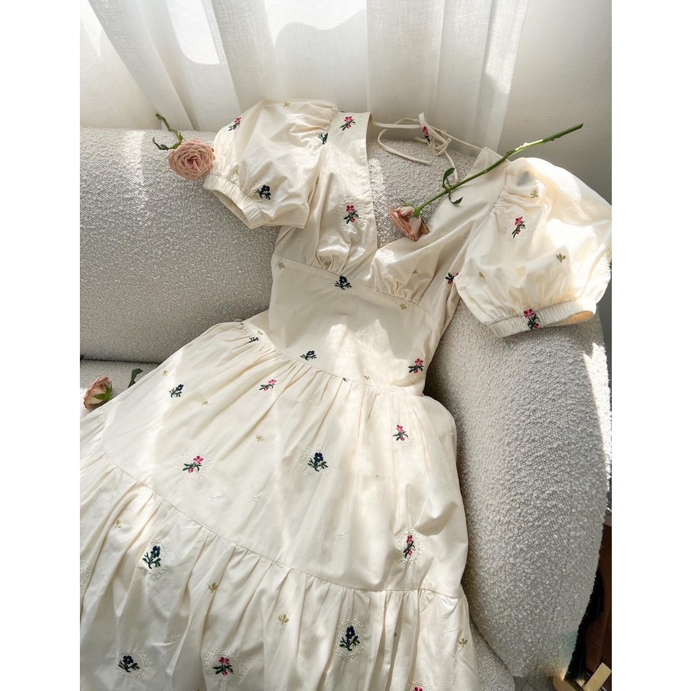 Váy Đầm Maxi Nữ BIGSIZE Hoa Nhí Hở Lưng Thiết Kế Cao Cấp  DP0058 - DP Shop
