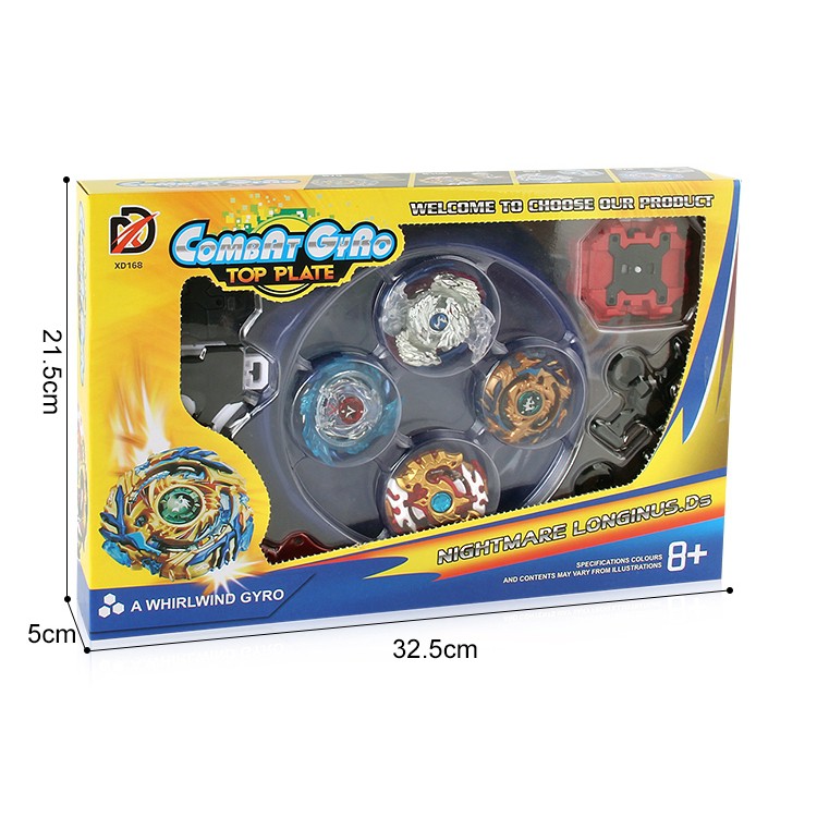 Bộ 4 con quay Beyblade Burst kèm phụ kiện thú vị dễ chơi